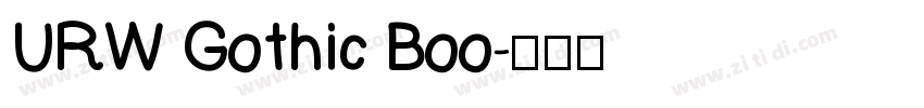 URW Gothic Boo字体转换